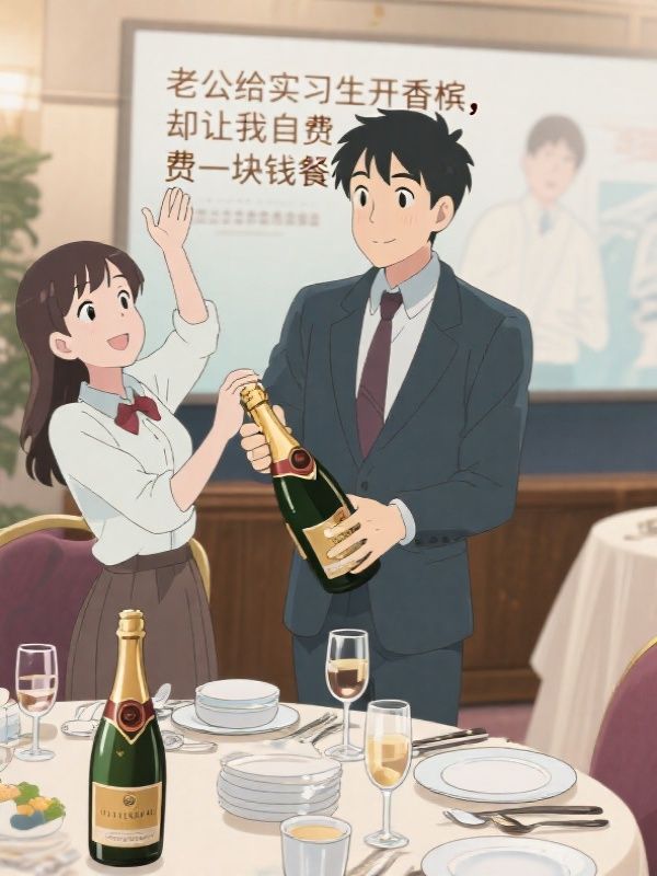 老公给实习生开香槟，却让我自费一块钱餐具