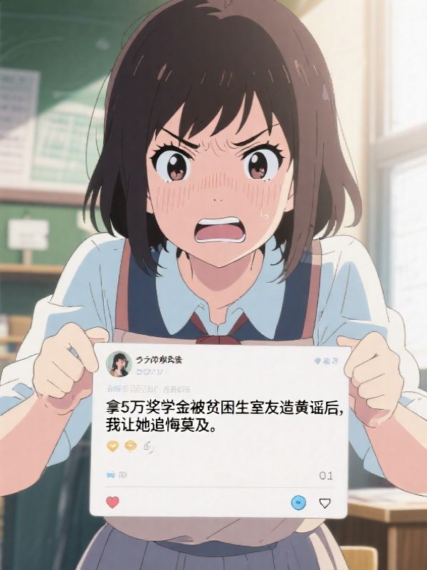 拿5万奖学金被贫困生室友造黄谣后，我让她追悔莫及叶熙苏雪玲小说完整篇在线阅读