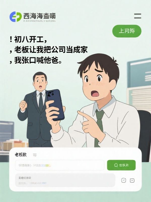 初八开工，老板让我把公司当成家，我张口喊他爸