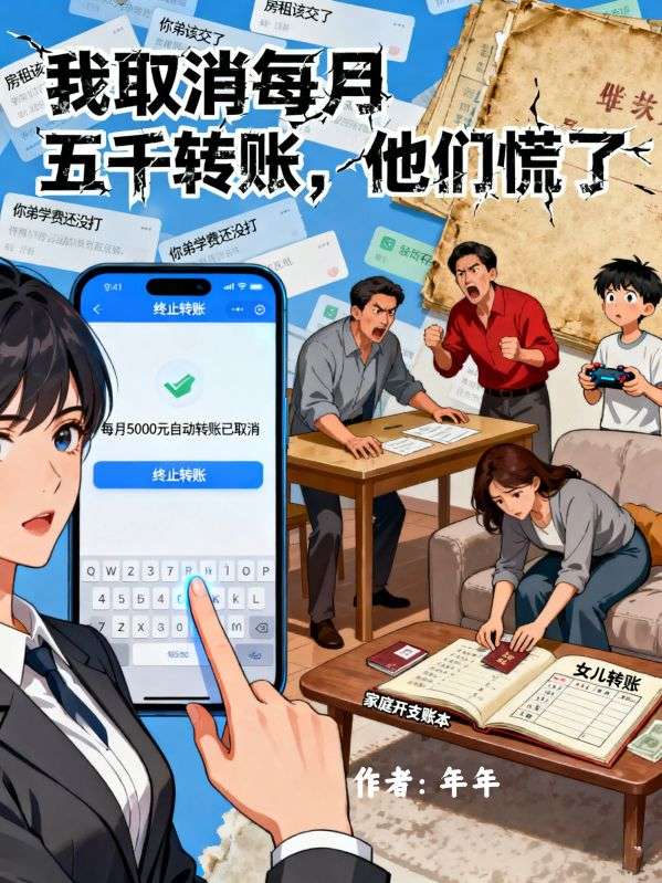 我取消每月五千转账，他们慌了小说