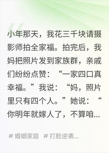林玥林浩 我花钱请来摄影师，拍下的全家福里却没有我完结版在线阅读