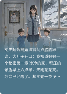 丈夫***离婚法官问双胞胎跟谁，大儿子开口