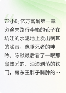 72小时亿万富翁