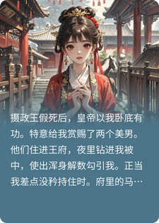 摄政王妃是双面卧底小说