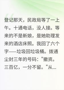 她发来床照退婚，我撤了她三百亿小说