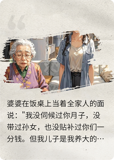 周衍郑秀兰 婆婆问我怎么养老，我把筷子一放：去问你儿子完结版在线阅读