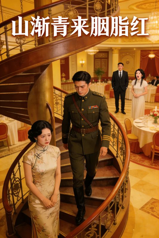 山渐青来胭脂红