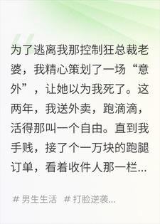 假死两年后，我接了前妻的一万块跑腿单