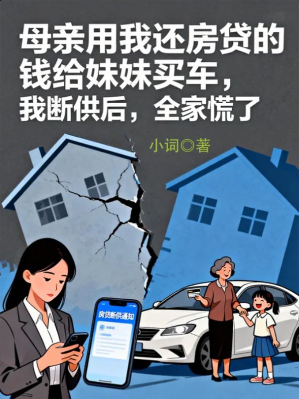 母亲用我还房贷的钱给妹妹买车，我断供后，全家慌了