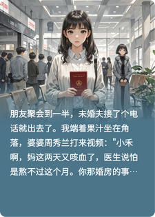 婆婆装病骗我一套婚前房，转头送给出轨未婚夫